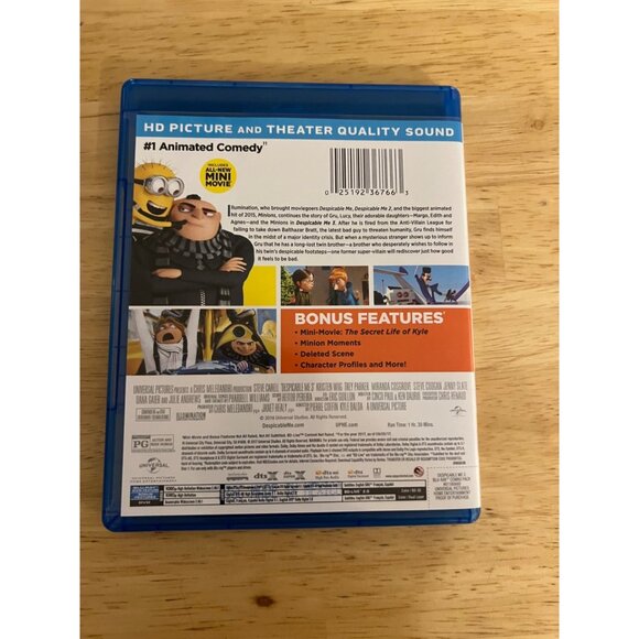 Despicable Me 3 2017 Blu-Ray DVD Digital Special Edition Steve Carell Pre-Owned - Picture 3 of 5